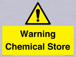 Warning Chemical Store